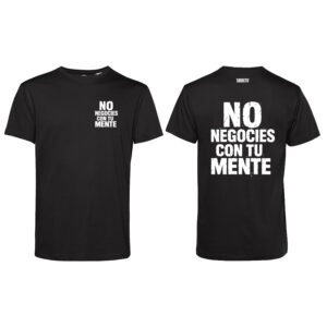 camiseta negra unisex tarrito 100% algodón
